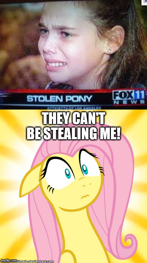 ...? | THEY CAN'T BE STEALING ME! | image tagged in shocked fluttershy,memes,funny,pony,weird | made w/ Imgflip meme maker