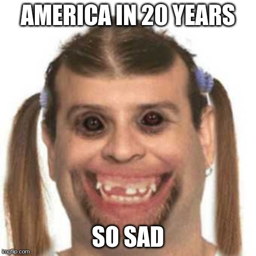 America | AMERICA IN 20 YEARS; SO SAD | image tagged in funny memes,scary,doomed | made w/ Imgflip meme maker