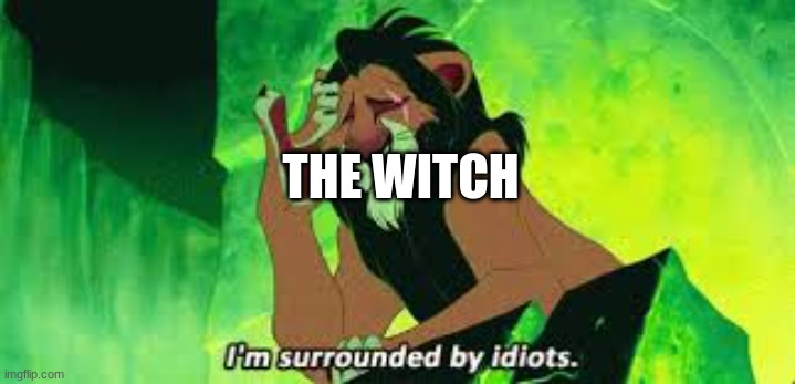 i'm surrounded by idiots | THE WITCH | image tagged in i'm surrounded by idiots | made w/ Imgflip meme maker