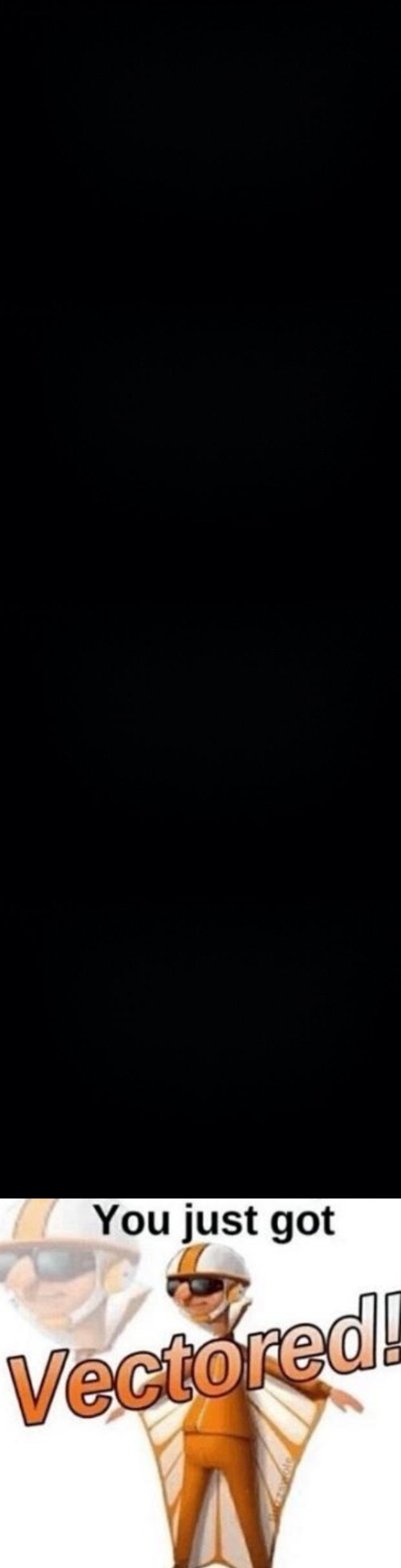 Black backround | image tagged in black background,you just got vectored | made w/ Imgflip meme maker
