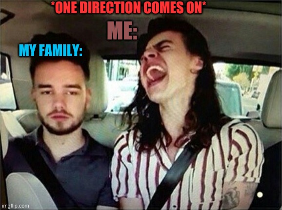 So true | *ONE DIRECTION COMES ON*; ME:; MY FAMILY: | image tagged in one direction | made w/ Imgflip meme maker