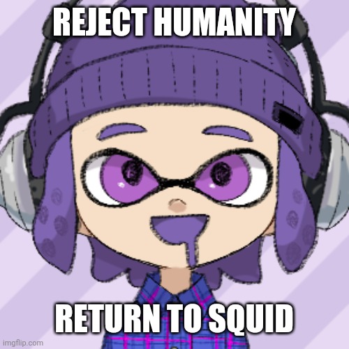 REJECT HUMANITY RETURN TO SQUID | image tagged in bryce | made w/ Imgflip meme maker