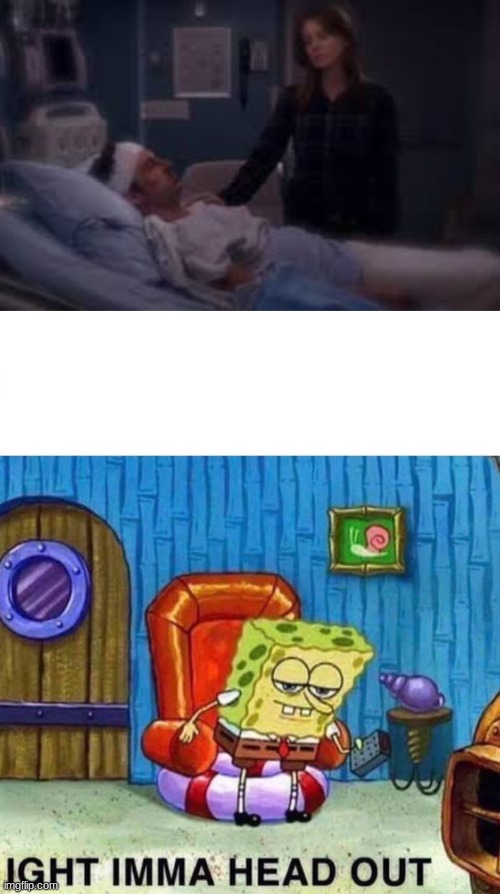 Derek :( | image tagged in memes,spongebob ight imma head out | made w/ Imgflip meme maker