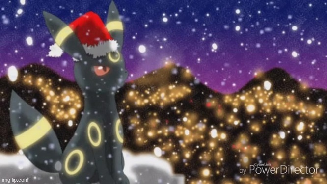 Christmas Umbreon #3 | image tagged in christmas umbreon 3 | made w/ Imgflip meme maker