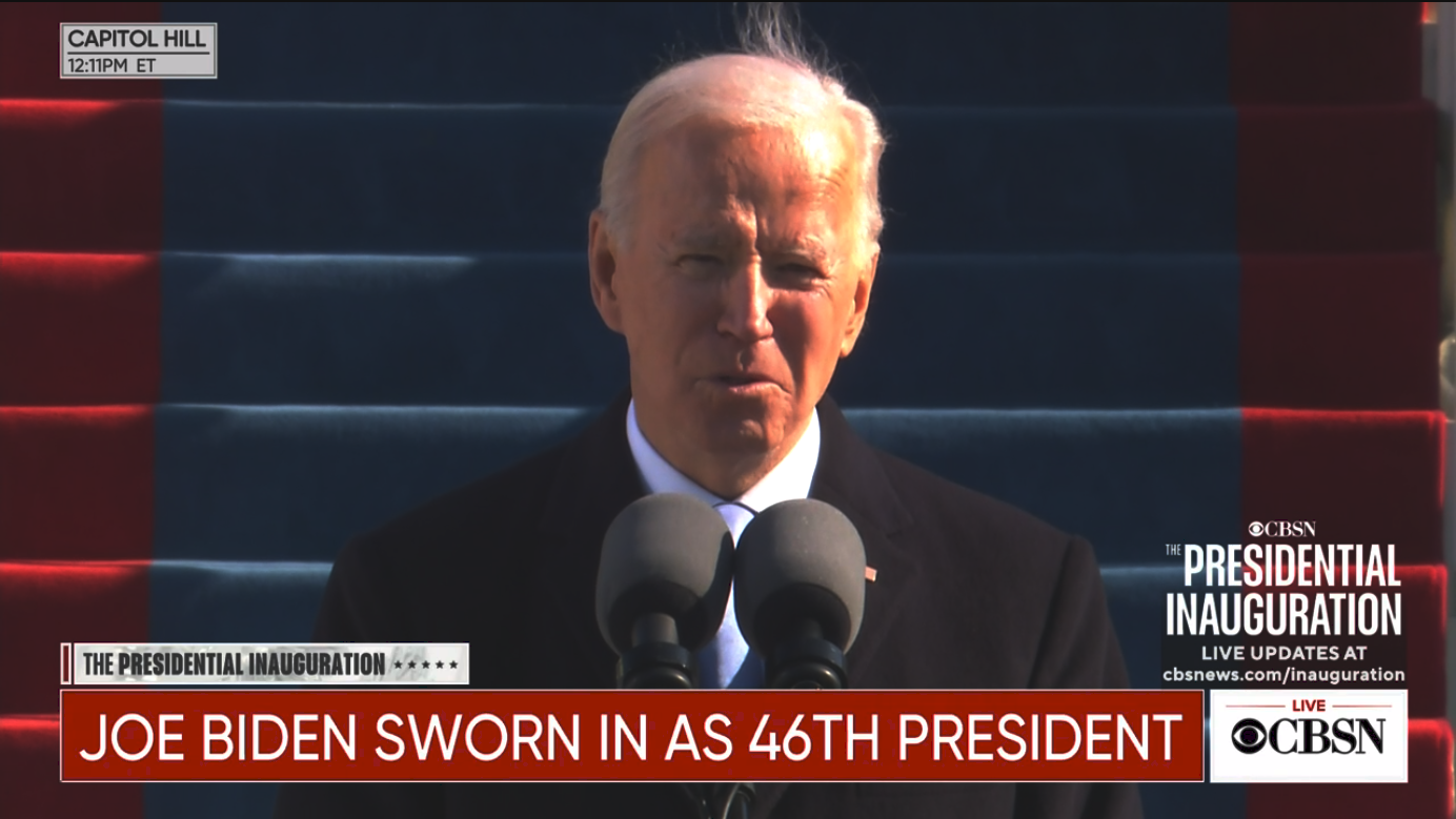 High Quality Joe Biden Inauguration Blank Meme Template