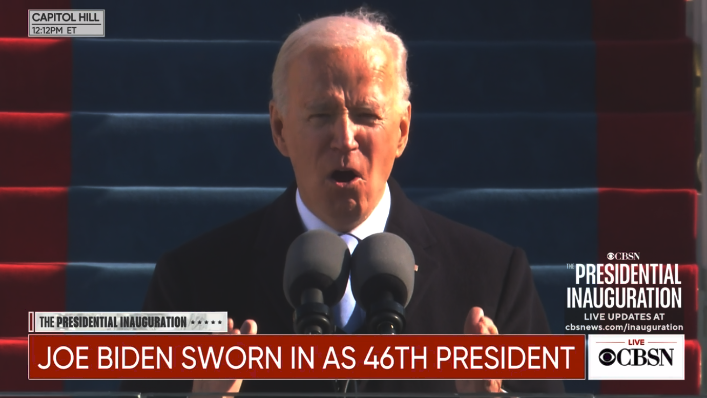 Joe Biden Inauguration Blank Meme Template