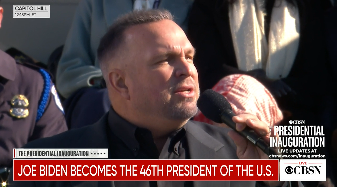 Garth Brooks Biden inauguration Blank Meme Template