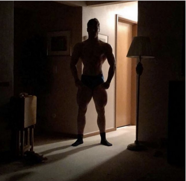 Shadowy buff guy Blank Meme Template