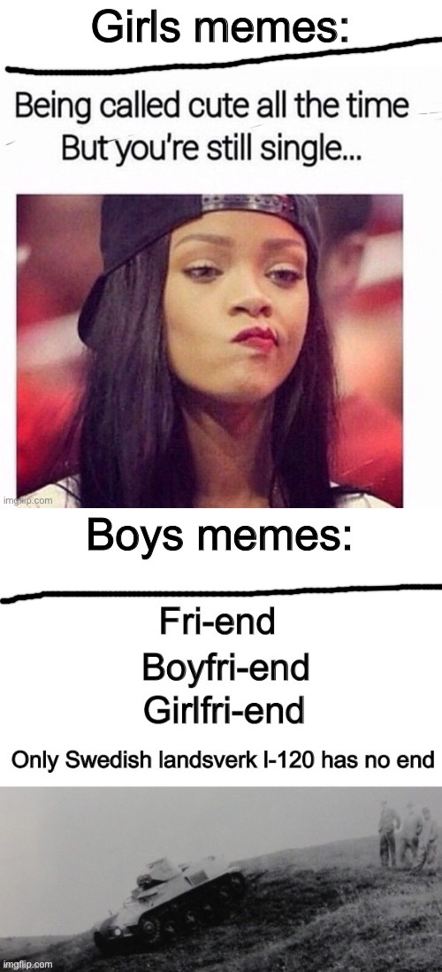 Hahaha lmao | image tagged in boys vs girls | made w/ Imgflip meme maker