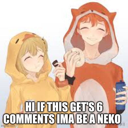 no cap | HI IF THIS GET'S 6 COMMENTS IMA BE A NEKO | made w/ Imgflip meme maker