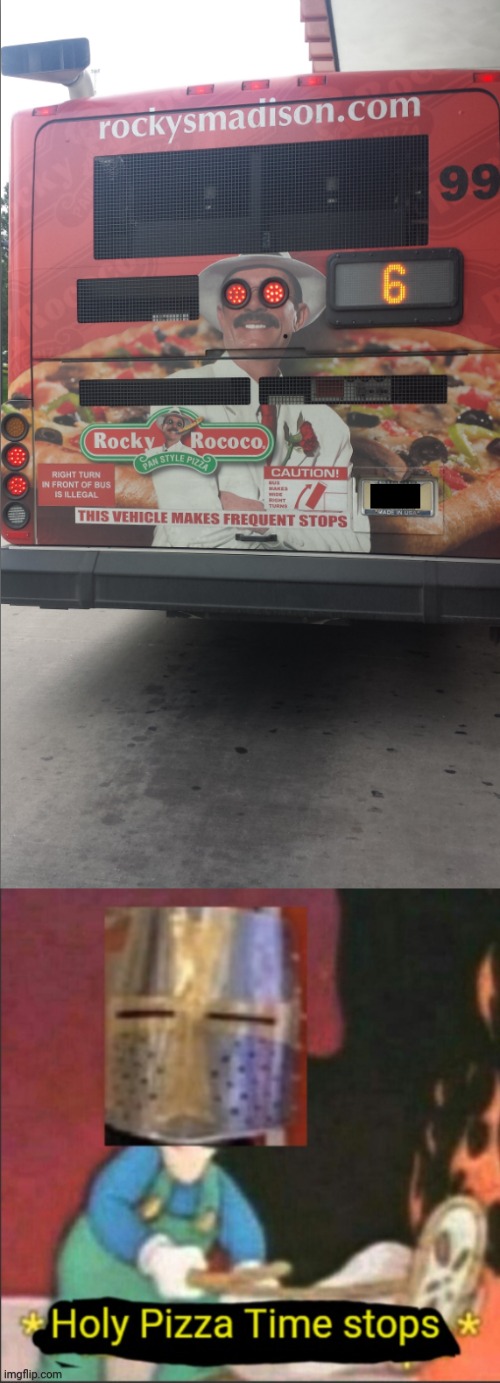 Back of the bus design fail | image tagged in holy pizza time stops,memes,meme,you had one job,bus,design fails | made w/ Imgflip meme maker