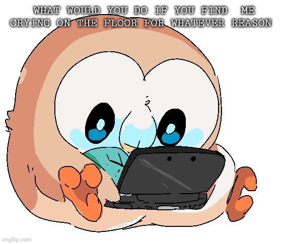 Gamer boi | WHAT WOULD YOU DO IF YOU FIND  ME CRYING ON THE FLOOR FOR WHATEVER REASON | image tagged in gamer boi | made w/ Imgflip meme maker