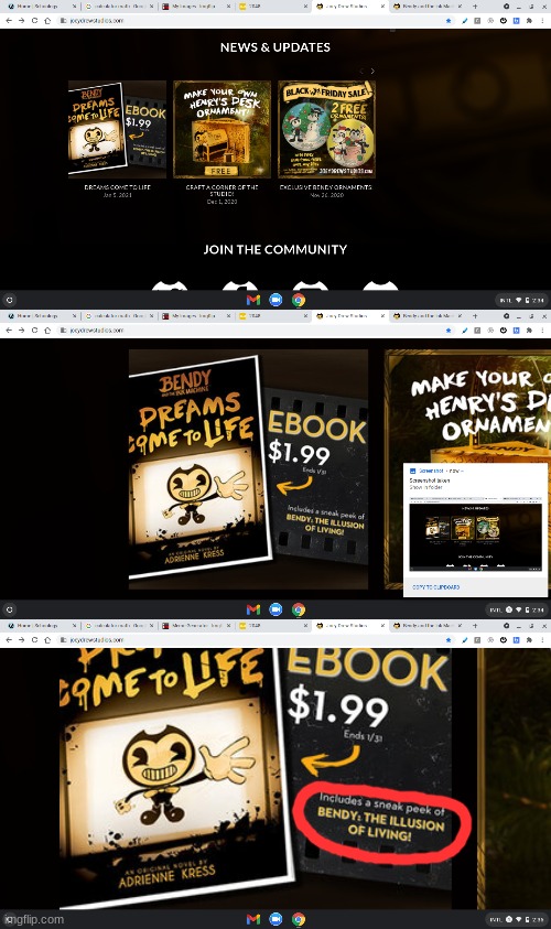 Proof That A Bendy Book Called "Bendy: The Illusion of Living" Exists | image tagged in bendy and the ink machine | made w/ Imgflip meme maker