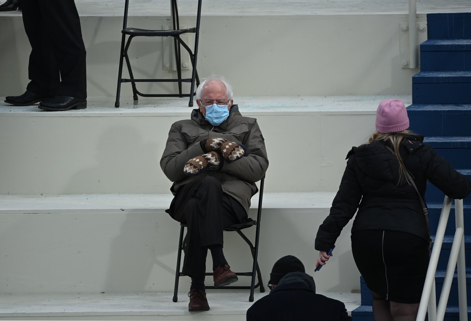 Bernie Inauguration Chair Blank Meme Template