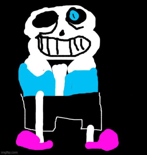 Just a drawing of sans | image tagged in drawing | made w/ Imgflip meme maker