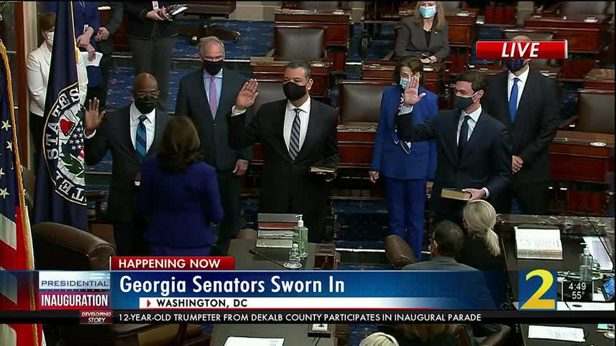 Georgia Senators sworn in Blank Meme Template