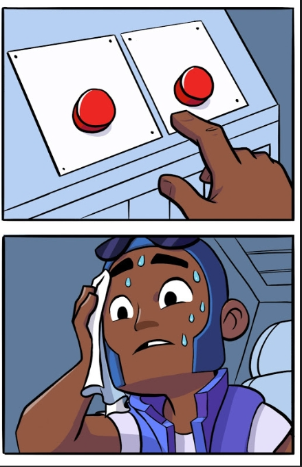 Brawl Stars 2 Buttons Blank Meme Template