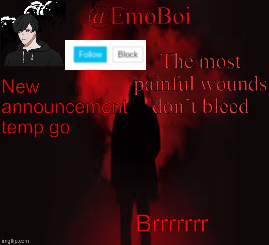 Do you guys like it? | New announcement temp go; Brrrrrrr | image tagged in emo announcement 2 0 | made w/ Imgflip meme maker
