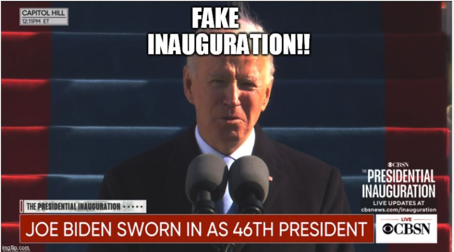 Fake Inauguration | image tagged in joe biden | made w/ Imgflip meme maker