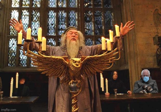 Dumbledore_Silence | image tagged in dumbledore_silence,bernie sanders,bernie | made w/ Imgflip meme maker