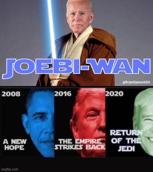 Freedom has been restored to the galaxy... | image tagged in star wars,democrats,lightside,trump,dark side,2021 | made w/ Imgflip meme maker
