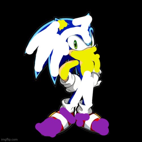 Non binary sonic | image tagged in memes,you're too slow sonic | made w/ Imgflip meme maker