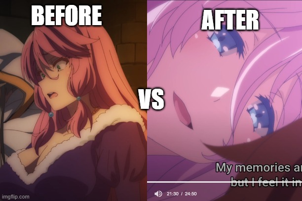 Rise of the Heal Hero in the Nutshell... | AFTER; BEFORE; VS | image tagged in redo of the healer,anime,anime meme | made w/ Imgflip meme maker