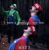 Mario Why God Blank Meme Template