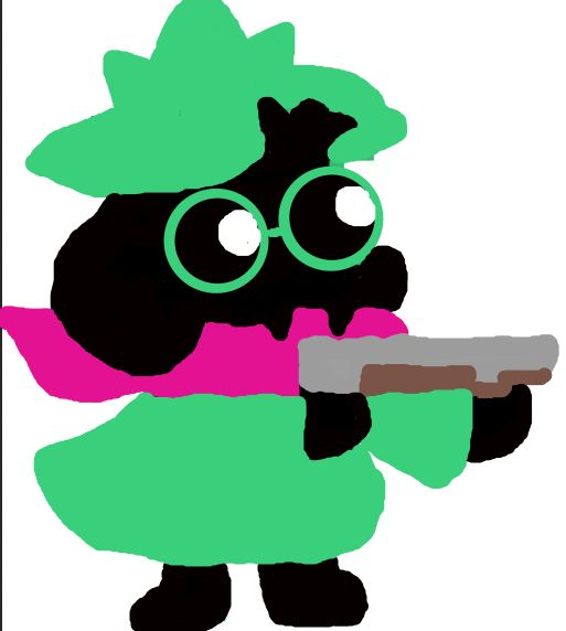 Ralsei With A Gun template Blank Meme Template