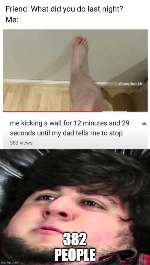 why? | 382 PEOPLE | image tagged in lol,memes,funny,oof | made w/ Imgflip meme maker