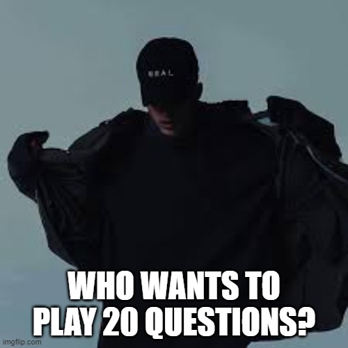 Well...just ask me questions | WHO WANTS TO PLAY 20 QUESTIONS? | image tagged in nfs template | made w/ Imgflip meme maker