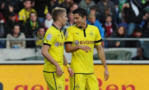 Lewandowski E Reus Blank Meme Template