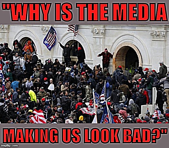 "Look what the MSM made us do!!" | image tagged in msm,msm lies,mainstream media,trump supporters,capitol hill,riot | made w/ Imgflip meme maker