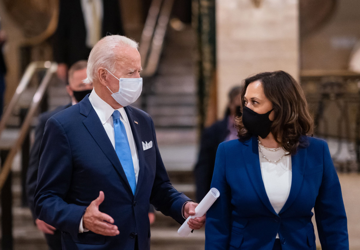 Biden speaking to Harris meme Blank Meme Template