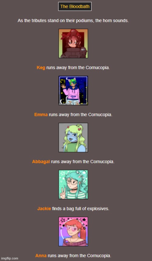 Bloodbath (1) | image tagged in hunger games | made w/ Imgflip meme maker