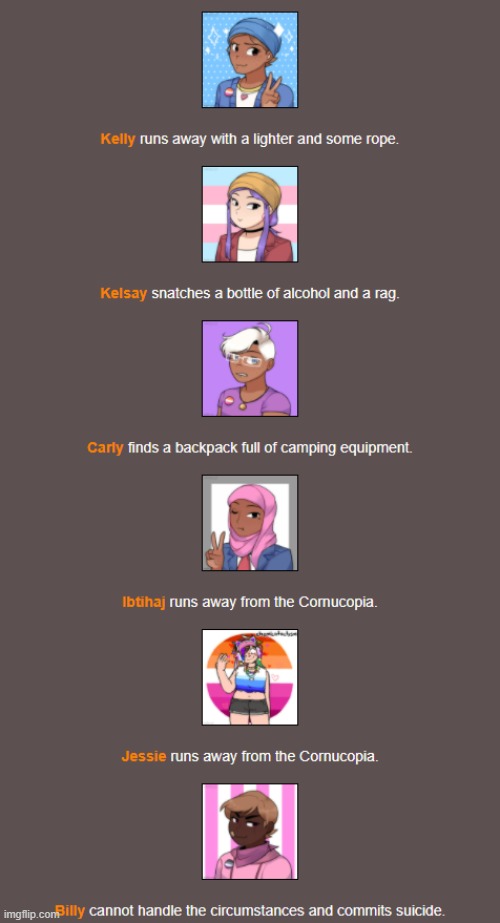 Bloodbath (2) | image tagged in hunger games | made w/ Imgflip meme maker