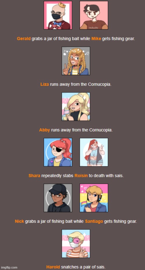 Bloodbath (3) | image tagged in hunger games | made w/ Imgflip meme maker