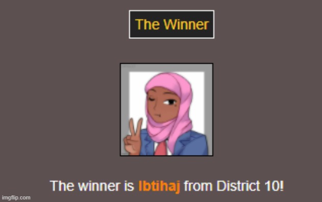 The winner | image tagged in hunger games | made w/ Imgflip meme maker