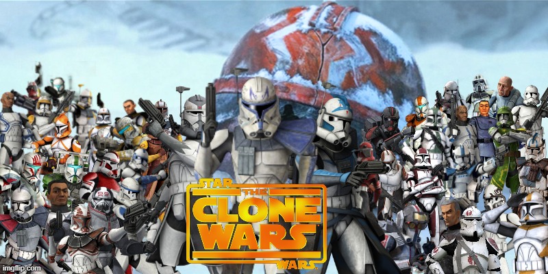 I just randomly made this to honor our clone boys, it took me forever | image tagged in cool,clone wars,clone trooper,wallpapers | made w/ Imgflip meme maker