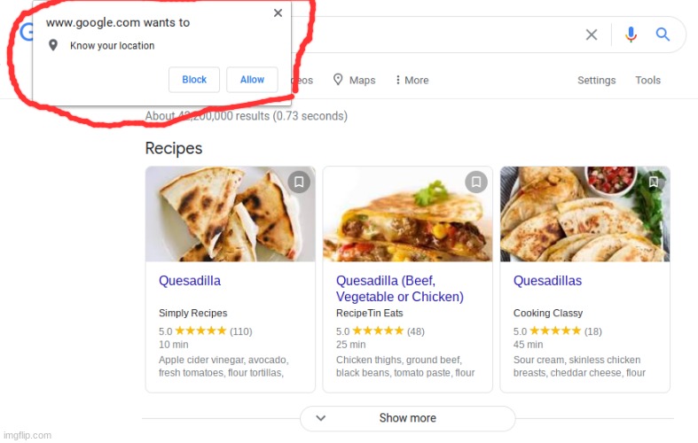 all i wanted was quesadilla recipies | image tagged in gifs,why,food,mexican,cheese,lol | made w/ Imgflip meme maker
