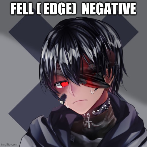 FELL ( EDGE)  NEGATIVE | made w/ Imgflip meme maker