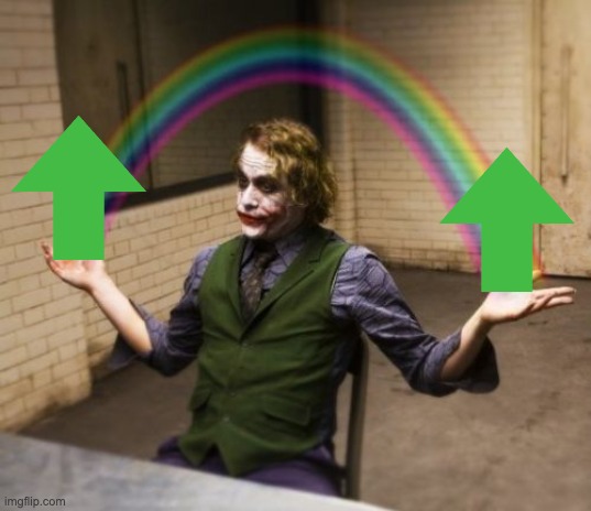 Joker Rainbow Hands Meme | image tagged in memes,joker rainbow hands | made w/ Imgflip meme maker