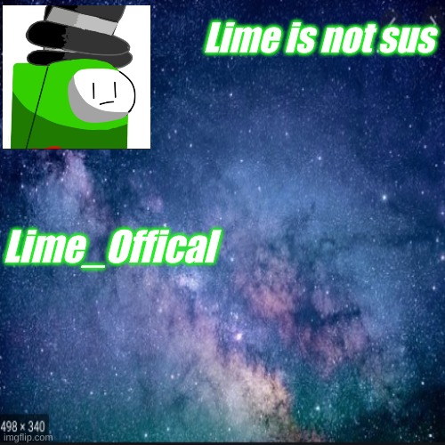 Lime is not sus Lime_Offical | made w/ Imgflip meme maker