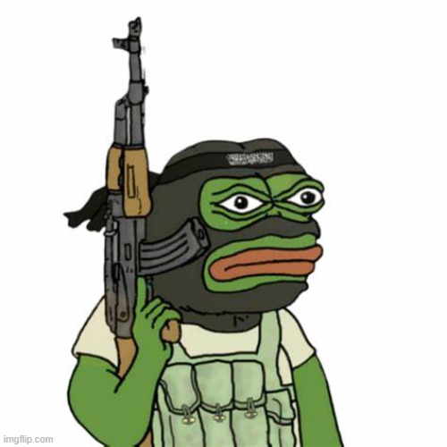 Pepe terrorist | image tagged in pepe terrorist | made w/ Imgflip meme maker