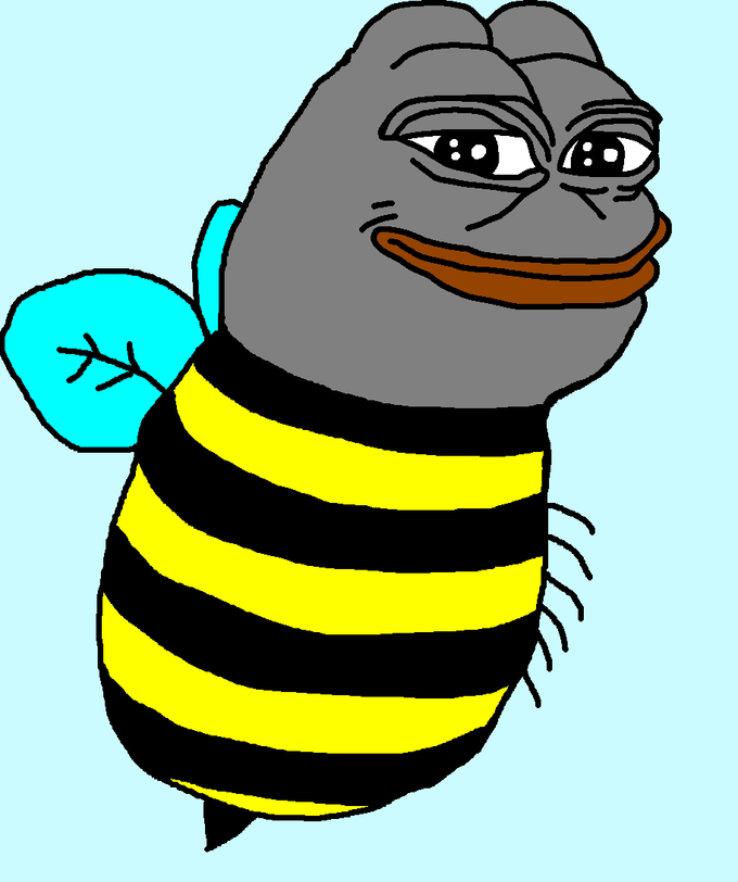 Pepe bee Blank Meme Template