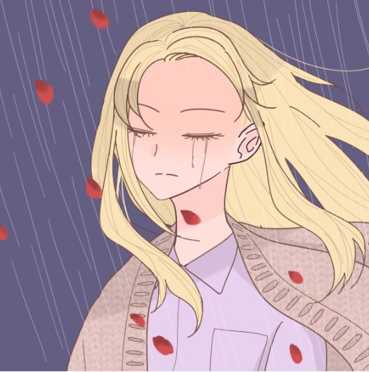 High Quality LaceyRobbins1 crying picrew in the rain Blank Meme Template