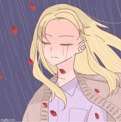 Just Made A New Picrew (no I'm not crying but the picrew version of me is) | image tagged in laceyrobbins1 crying picrew in the rain | made w/ Imgflip meme maker