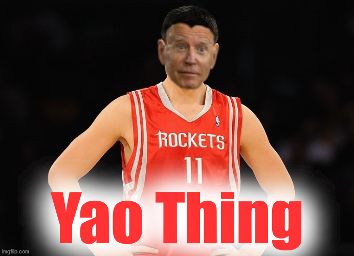 Yao Thing | Yao Thing | image tagged in biden,thing,yao ming | made w/ Imgflip meme maker