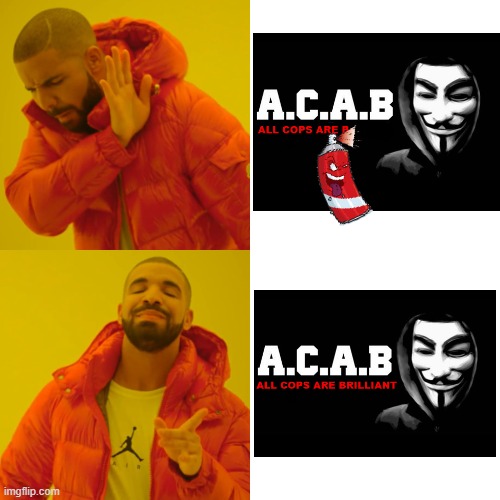 Needed to be said... | image tagged in drake hotline bling,truth,cops,so true memes | made w/ Imgflip meme maker