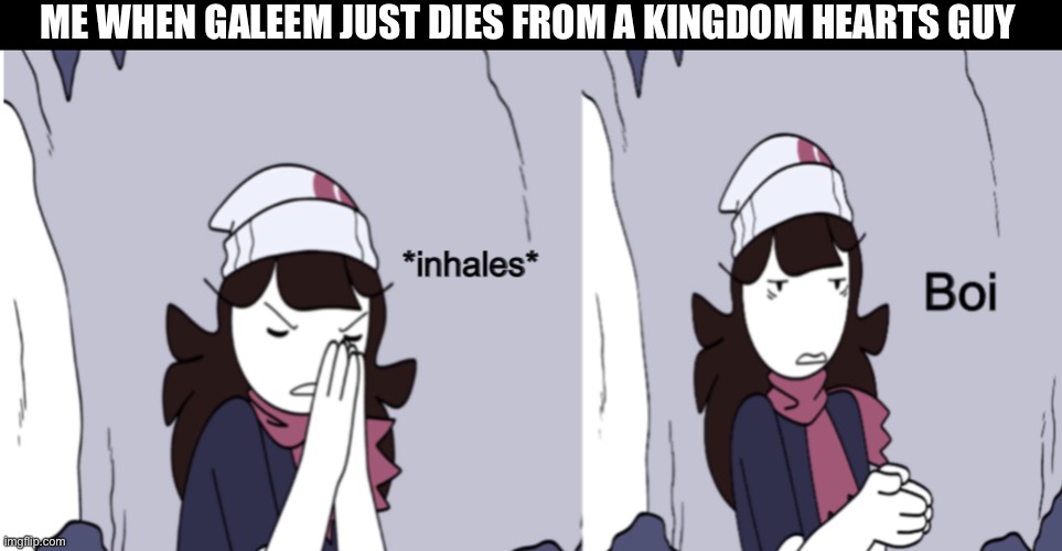 Jaiden Animations boi | ME WHEN GALEEM JUST DIES FROM A KINGDOM HEARTS GUY | image tagged in jaiden animations boi | made w/ Imgflip meme maker